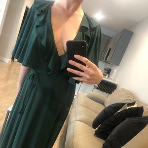 ASOS - LONG, CAPE DRESS WITH OPEN BACM